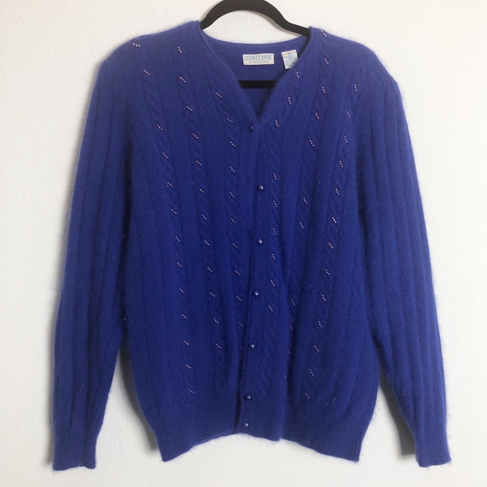 VINTAGE Fluffy Blue Sweater